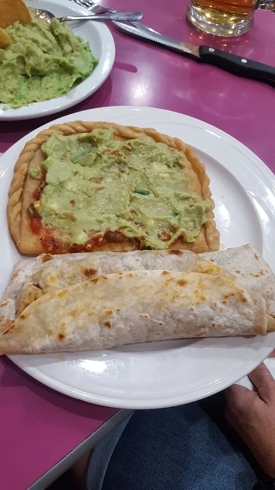 Machaca Burrito and Special Quesadilla